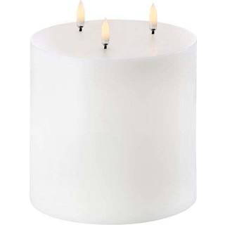 Uyuni - LED Bloklys (tredobbelt flamme) - Nordisk hvid - 15x15 cm