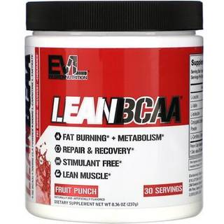 EVLution Nutrition - Lean BCAA - Uden stimulans, Frugtpunch - 237g