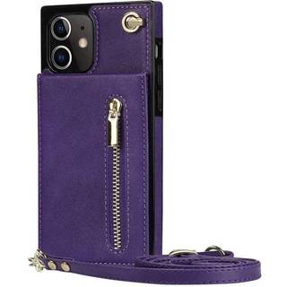Zipper halskæde etui Apple iPhone 12 - Lilla