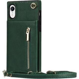 Zipper halskæde etui Apple iPhone XR - Grøn