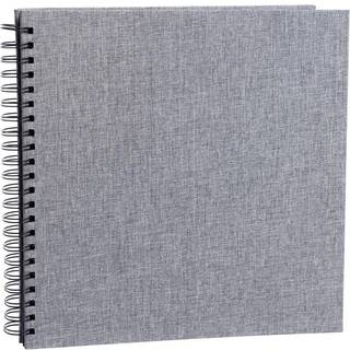 Focus Base Line Canvas Wire-O 30x30 Grey w. Black Sheets - Fotoalbum