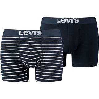 Levis 2-pak Base Stripe Boxer - White/Navy - X-Large * Kampagne *