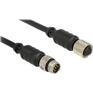 M8 sensor/aktuator kabel - 6 Pin han til 6 Pin hun - 10 m