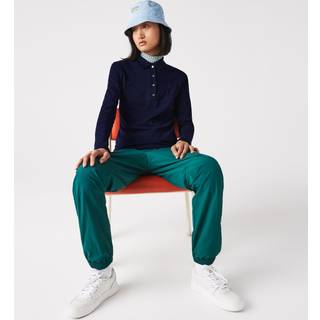 LACOSTE Polo bomuld, langærmet, sort