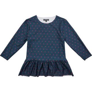 Liberté Alma LS T-shirts KIDS - Hearts Navy X-Mas 21