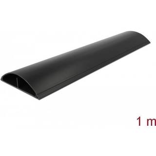 Delock Kabelkanal med tape - 119 x 26 mm - 1 m - Sort