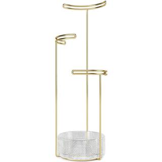 Tesora smykkeholder - messing og glas
