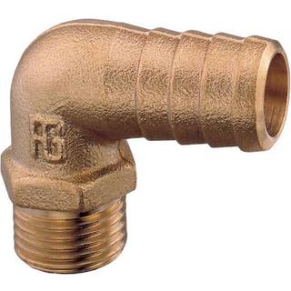 Slangnippel Guidi 90° Hose Connector Male, messing, vinklet 90°, 1/2" G (BSP) (udvendig) til 20 mm (25/32") slange
