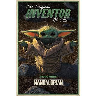 Baby Yoda plakat - Cute inventor - The Mandalorian