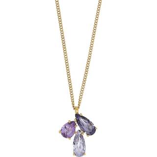 DYRBERG/KERN AVIRA HALSKÆDE 361016 (Gold, Purple, ONESIZE)