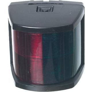 Kombinationslanterne til central montering Hella 2984, 25 W, 12 V, 112.5°, UV-bestandig sort plast, 108 x 107 x 90 mm, rød/grøn, til både &lt;20 meter + lyskilde Halogen (12 V/25 W)