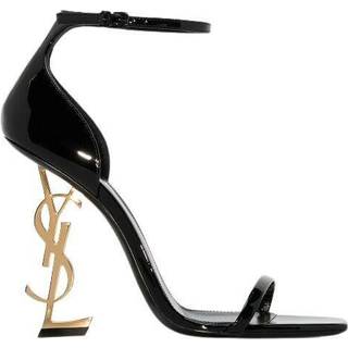 Saint Laurent Opyum 110 patent leather sandals - black - EU 41