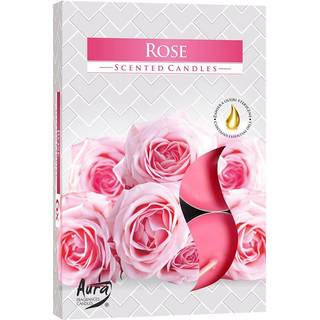 Duftlys Rose Fyrfadslys med duft