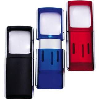 Lup m/LED lys Ass. farver 15 stk i display