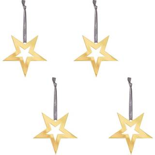 4 stjerne vedhæng, guld