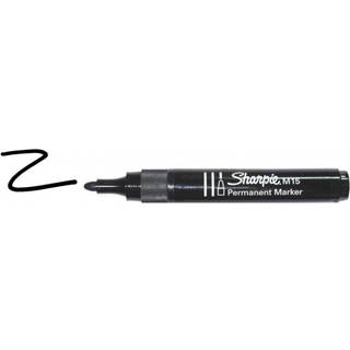 Sharpie M15 Permanent Markers | Rund spids | Sort | 12 styk
