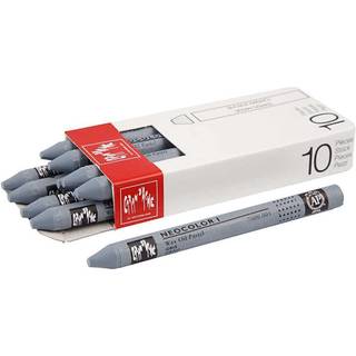 CARAN D’ACHE Neocolor I Vokspasteller - Grey, 10 stk.
