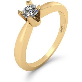 Smykkekæden 14 Karat Guld Ring med Diamant 0,15 Carat W/SI
