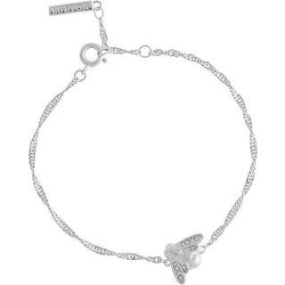Olivia Burton Glitter Bee Silver Vintage Twist Bracelet - 16cm