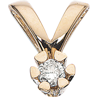Vida vedhæng 8 kt. guld med brilliant 0,03 ct.