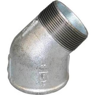 Georg Fischer kort vinkel 45° galvaniseret 2.1/2'' muffe-nippel