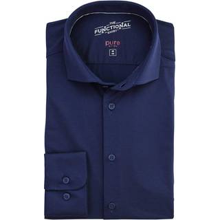 PURE Herren Hemd schwarz meliert