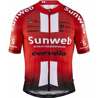 Craft Team Sunweb Aerolight Jersey Rød - Størrelse X-Large