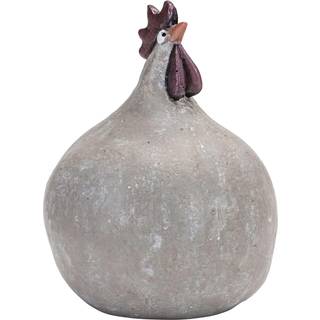 Høne lysegrå H.13cm