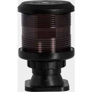 Ankerlanterne på fod til topmontering Den Haan, 25 W, 12 - 24 V, 360°, sort plast, 140 x Ø92 mm, hvid, til både &lt;20 meter