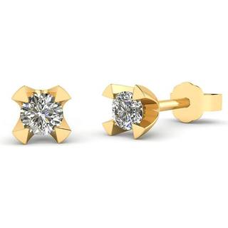 14 Karat Guld Ørestikker fra Henrik Ørsnes Design med Brillanter 0,30 Carat TW/SI