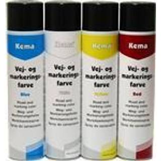 Kema vej- og mark.spray rød 600ml