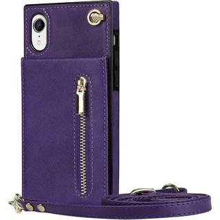 Zipper halskæde etui Apple iPhone XR - Lilla
