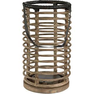 Artwood, Lampeskærm Cylinder Medium Leather Black Artwood