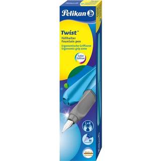 Pelikan Twist Fountain Pen med 2 bl?kpatroner Medium NIB Frost Blue Boxed (811255)
