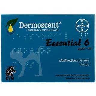 Dermoscent Essential 6 Spot-on, hudpleje til katte - 4x0,6 ml.