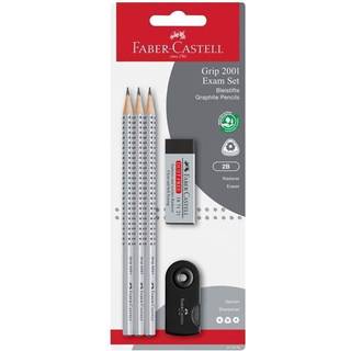 Faber-Castell Grip 2001 blyantsæt, sort, 5 dele