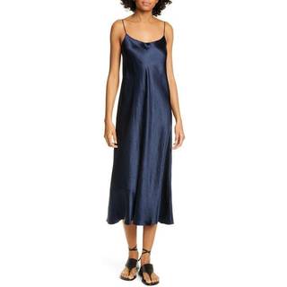 Vince Satin slip dress - black - S