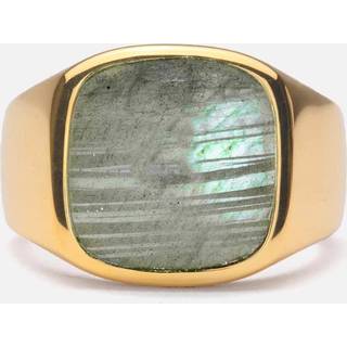 IX Cushion Signet Ring Labradorite