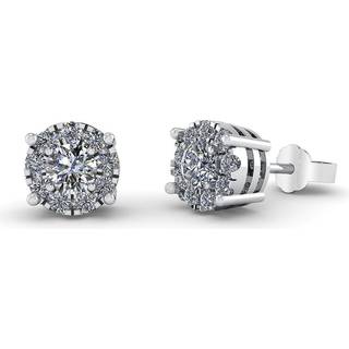 Henrik Ørsnes Design 14 Karat Hvidguld Øreringe med Diamanter 0,31 Carat W/SI