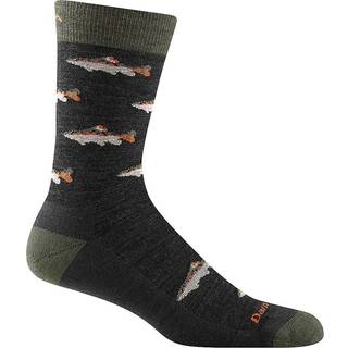 Darn Tough Men's Spey Fly Crew Lightweight Lifestyle Sock Charcoal, L