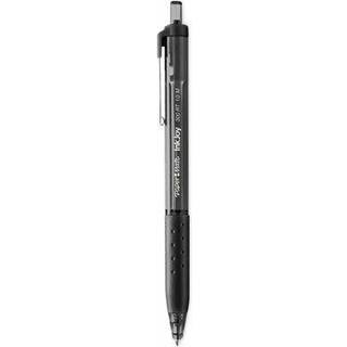 Paper Mate Inkjoy 300 RT Ballpoint Pen Rollable Retactable Medium 1 mm sort bl?k sort t?nde 24/pakke