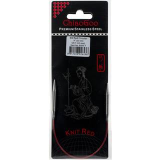 Chiaogoo strik rød cirkulær nål 23 cm 4,50 mm - 1 pc