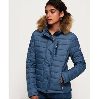 Superdry Fuji slimift jakke med hætte og dobbelt lynlås