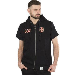 West Coast Choppers Choppers Chapel Vest M. Hætte CHAPEL sort XXL