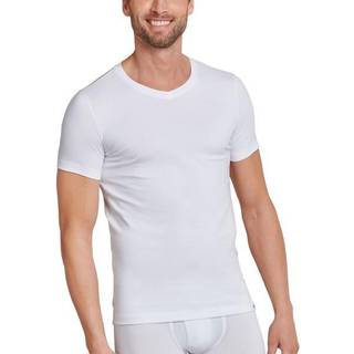 Schiesser Long Life Cotton V-Neck - Black - Medium