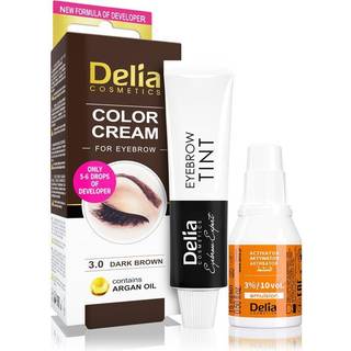 Delia Cosmetics Argan Oil Øjenbrynsfarve Skygge 3.0 Dark Brown 15 ml - 15 ml