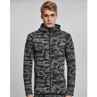 Urban Classics Interlock Camo Zip Jakke Dark Camo