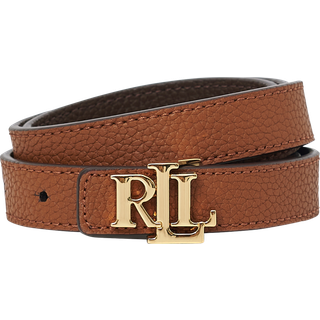 Lauren Ralph Lauren Vendbar Monogram Logo Læder BælterSmall