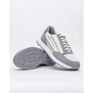 Armani Exchangetil mænd. XUX083XV263A001 Snøresko i læder, hvid, sort (43), Fast, Ruskind, Blonder, Casual