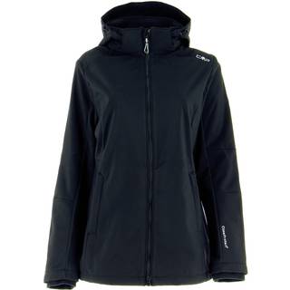 CMP Women's Jacket Zip Hood Softshell Softshelljakke Damer størrelse 48 farve sort